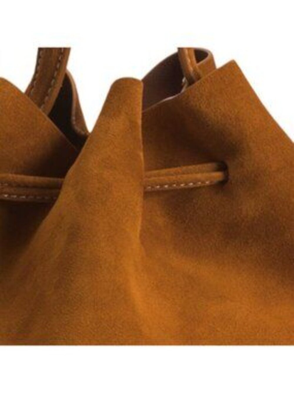 MANSUR GAVRIEL Made In Italy Suede Drawstring Cabas Bucket Bag - Picture 2 of 5